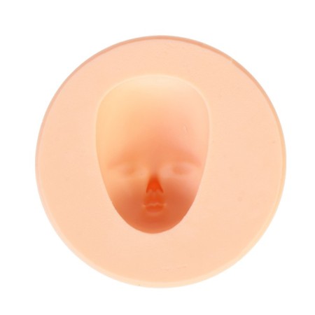 Mold Silicon for polymer clay "Children's face" 4.2x3 cm mix-3
