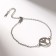 Bracelet-reinforcement "runes" protection, color silver, 17cm