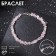 Bracelet crumb 4 mm "Crystal", pink color, 17 size + 5 cm extension cord