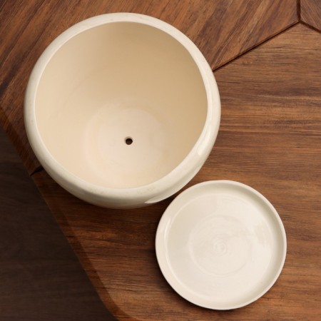 Set of pots 3pcs. "Summer" White: 11.5l, 5l, 1.8l-4