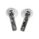 Wireless headphones YX11, TWS, inserts, BT 5.3. 28/200 mAh, noise -hand, transparent, white