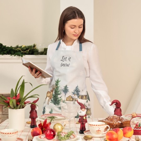 Apron "Ethel" Forest Animals 60x70cm, 100% HL, sarzha 190 g/m2-2