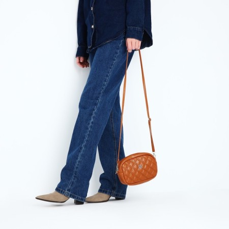 Bag Cross-Bodi with a zipper, the color is red-6