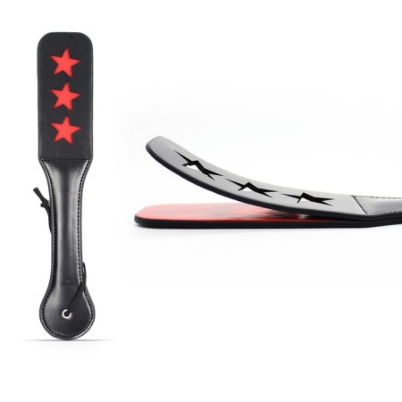 Shlepalka, BDSM accessory of the Oka-Khpoki star, 38 x 5 cm, PVC, black