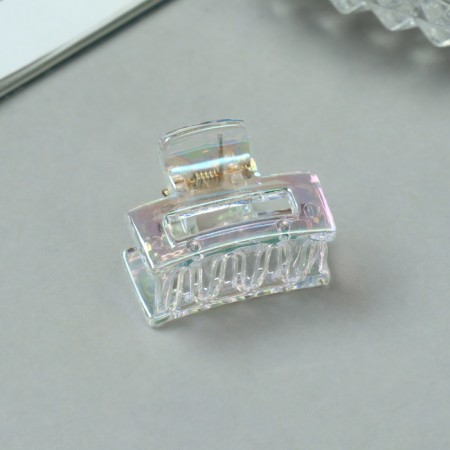 Hair crab "Avanti" (set 6 pcs) straight, 2.5 cm, transparent