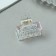 Hair crab "Avanti" (set 6 pcs) straight, 2.5 cm, transparent