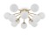 Alexis chandelier, 12x40W G9, color gold