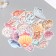Stickers for creativity "shells, stars and corals" set of 50 pcs 4x8 cm