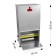 Bunker feeder for chickens, pedal, 28 l, alma
