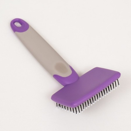 Pucups with a rubberized handle, rounded teeth, small, 6.5 x 14.5 cm, purple-1