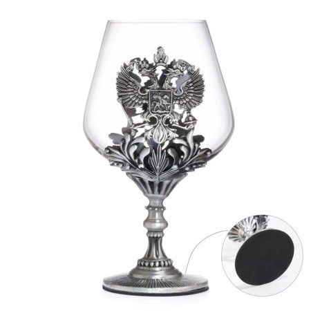 Cognac glass "Coat of arms", 550 ml, silver-1