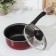Bucket "Expert", 1.3 l, d = 16 cm, glass cover, plastic handle, anti -stick coating, burgundy color
