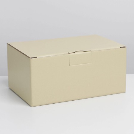 Gift folding box, packaging, "beige", 22 x 15 x 10 cm-3