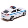 Metal machine “BMW X6 Police”, 12 cm, doors and trunk, inertia, white color open