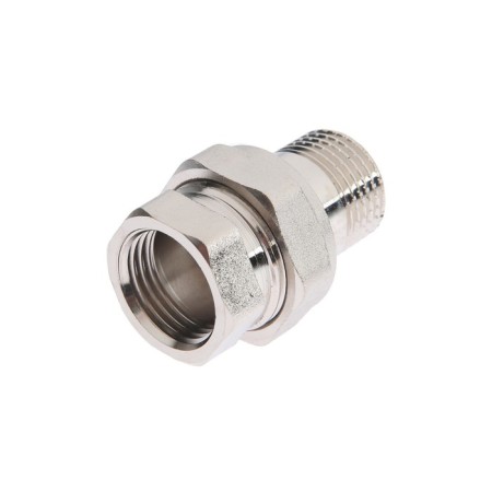American Aqualink, 1/2 ", internal/outer thread, straight, nickel -plated brass-1