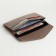 Women's wallet on the button, beige color