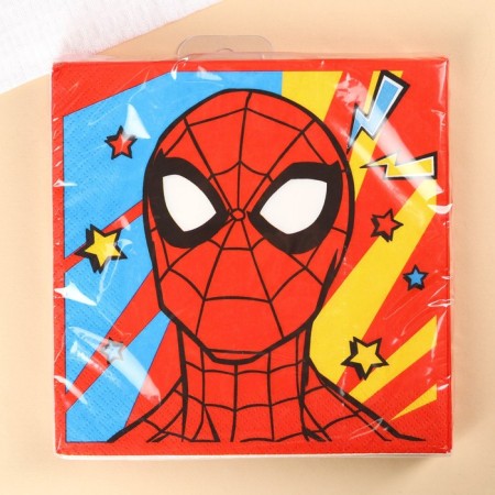 Paper Napkins "Superman", 33x33 cm, 20 pieces, 3 strata, spider-man-8