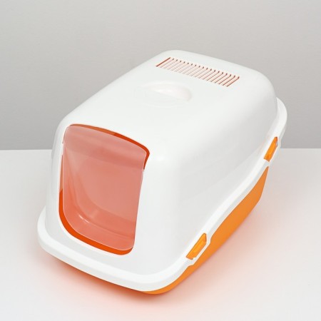 Pet -it house-house for cats 57x39x38, orange/white-3