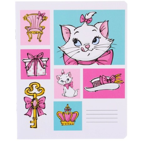 A set of notebooks 10 pieces, 12 sheets, in a cage, cover coated cardboard, cats aristocrats-2