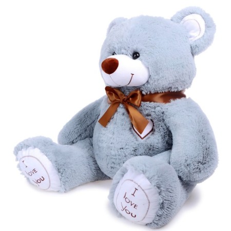 Soft toy "Bear Felix", 90 cm, smoky color-1