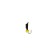Mormyshka column black + cube faceted cheese, weight 0.4 g