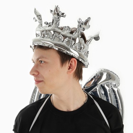 Set of foil balls "Carnival set. Silver ”, 3 pcs.-3