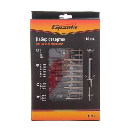 Set of screwdrivers Sparta, 16 pcs., For accurate mechanics-2