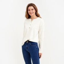 Women's Longsliva Minaku: Basic Line Ecrew color, rr 42