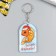 PVC keychain "Goldfish in the cap - make a desire" Soft 6x3.5 cm