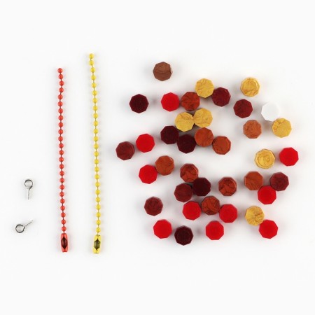 Set for creating acrylic key fobs with stickers and a figurine from Surgut-8
