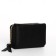 Women's wallet on the button, black color