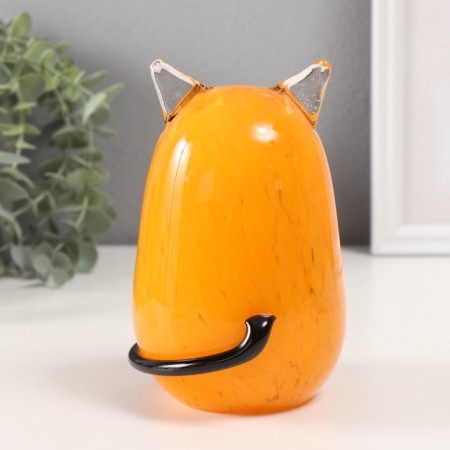 Souvenir glass "Red cat" 9x9x16 cm-2