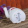 Plastic pendulum "Maneki-Neko White" from the battery 1AA 15.5x11x8 cm