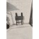 Folding stool "Lounge Light", 300 × 300 × 450 mm, DPP gray / frame metal black matte