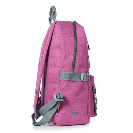 Youth backpack, synthetic fabric, 285x440x135 cm, roses/black-3