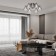 Ceiling lamp 6x60W E27, size 56x56x20 cm