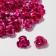 Busina "Rose", set of 30 pcs., 12 mm, raspberry color