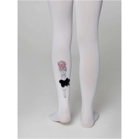Pantyhose children from microfiber CONTE Elegant Pretty, height 116-122 cm, Bianco color-3