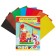 Cardboard of color A4, 8 sheets, 8 colors "Funny swing", coated 240 g/m2, in the folder