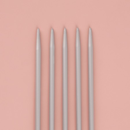 Knitting knitting needles, stitching, with Teflon coating, D = 4 mm, 20 cm, 5 pcs-1