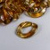 Decor for creativity plastic "Ring for the chain" olive set 25 pcs 2.3x1.65 cm