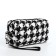 Cosmetic bag with lightning, white/black color