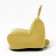 Milk-Milk chair, size 80x90 cm velor, yellow color