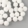 A set of textile details for the decor "bombs" 50 pcs. set, size 1 pc: 1.5 cm, white color