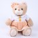Soft toy "Little Friend", a cat in a peach dress