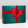 Gift box "Bant", green-red, 21 x 15 x 5 cm