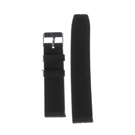 Solomon watch strap, 22 mm, l-20.5 cm, silicone, black-2
