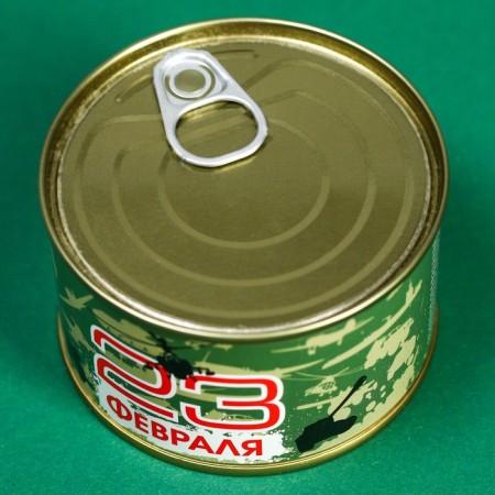 Monpensier "February 23", Caramel Lollice in a tin bank, 140 g-3
