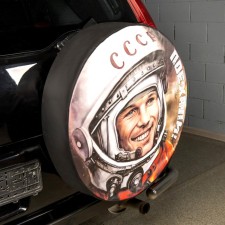 SkyWay spare wheel “drove”, R15, diameter 67 cm, eco -leather, polyester
