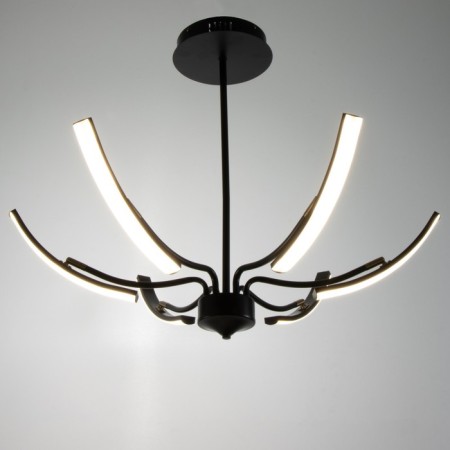 Люстра "Элеганс" LED 48Вт 3000-6000К черный 80х80х45 см BayerLux-1